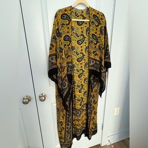 Free People paisley kimono robe / cover-up